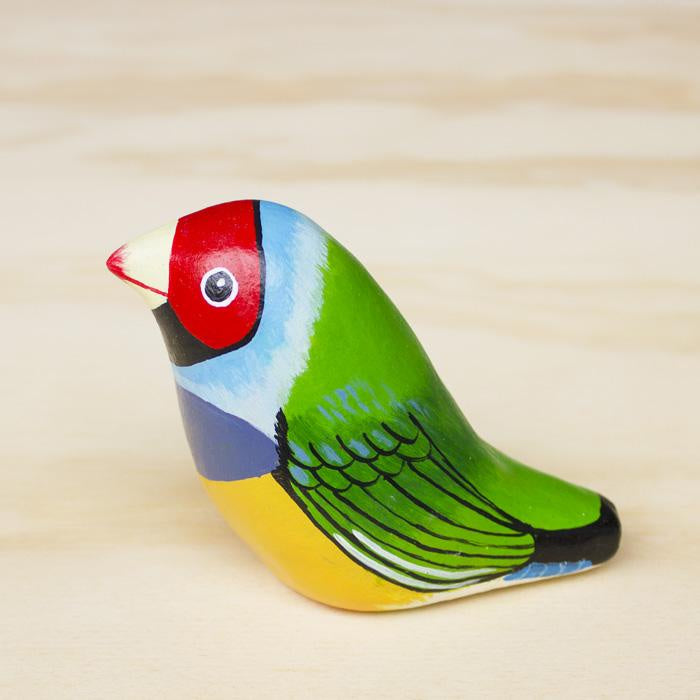 Songbird Gouldian Finch Paperweight Whistle - Thailand
