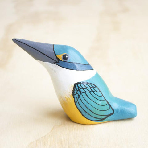 Songbird Sacred Kingfisher Paperweight Whistle - Thailand