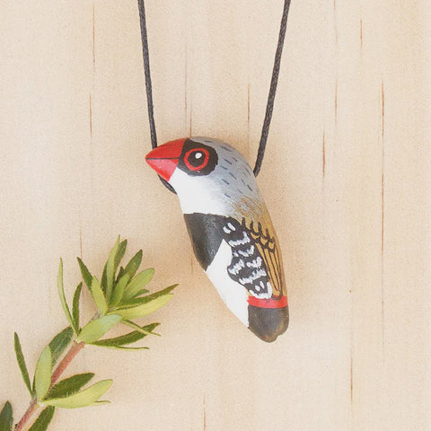 Songbird Diamond Firetail Whistle Necklace - Thailand