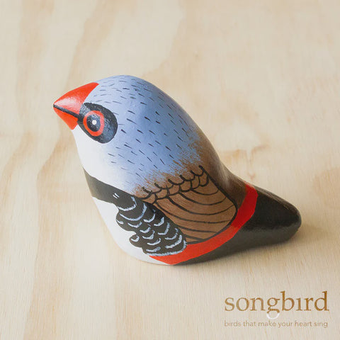 Songbird Diamond Firetail Paperweight Whistle - Thailand