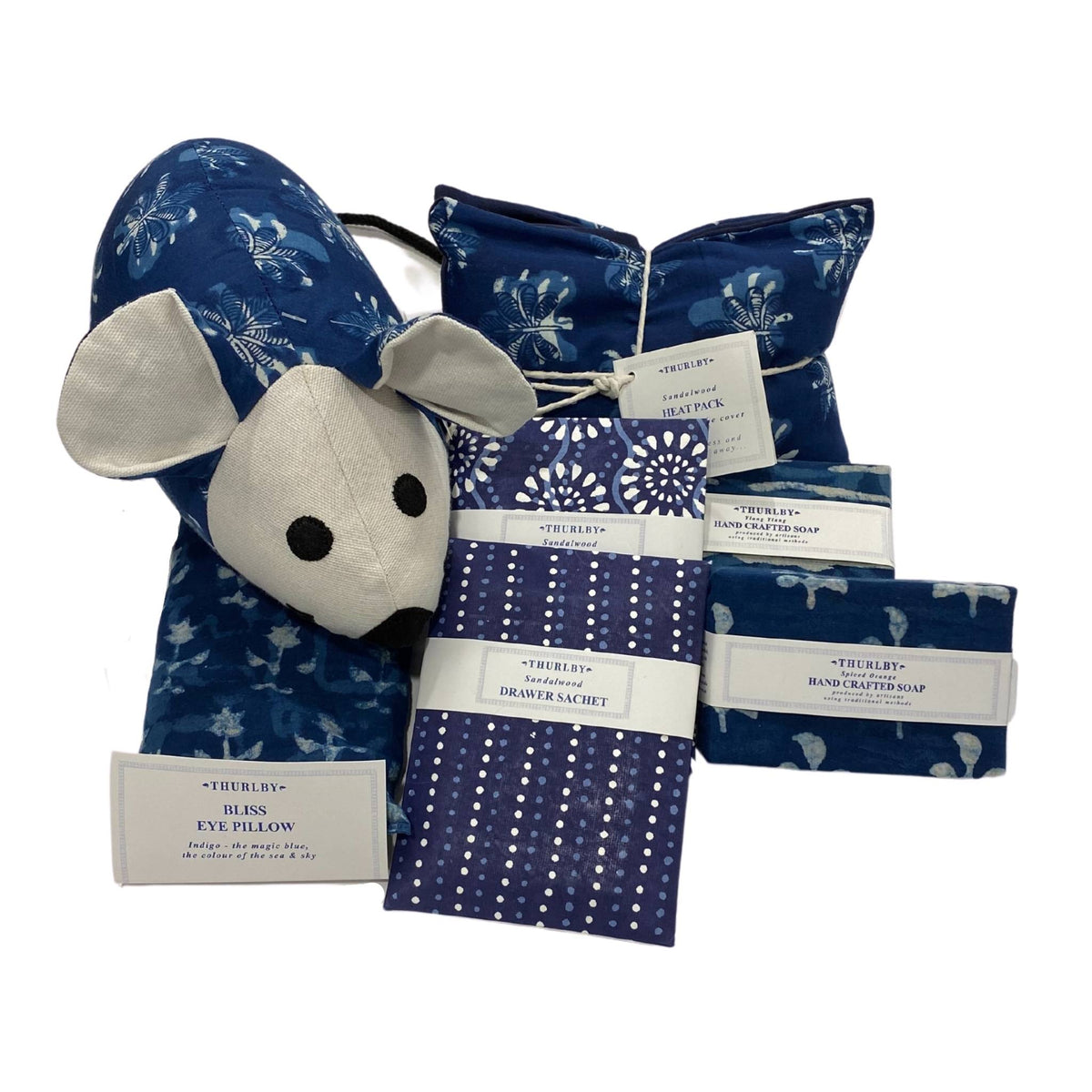 Aromatic Indigo Mouse Door Stop – Only Just Fair Trade
